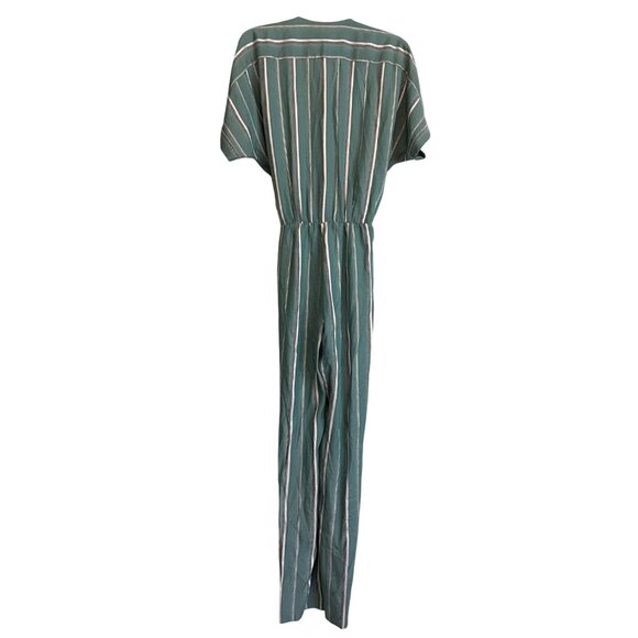 Maje Womens Striped Pandora Jumpsuit Size 38 Casual Chic Bohemian Minimalist - Picture 2 of 15